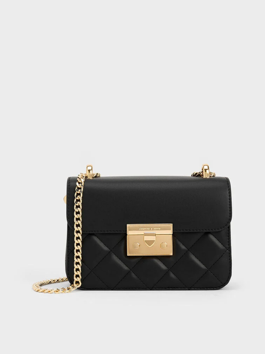 Alva Quilted Chain-Handle Bag