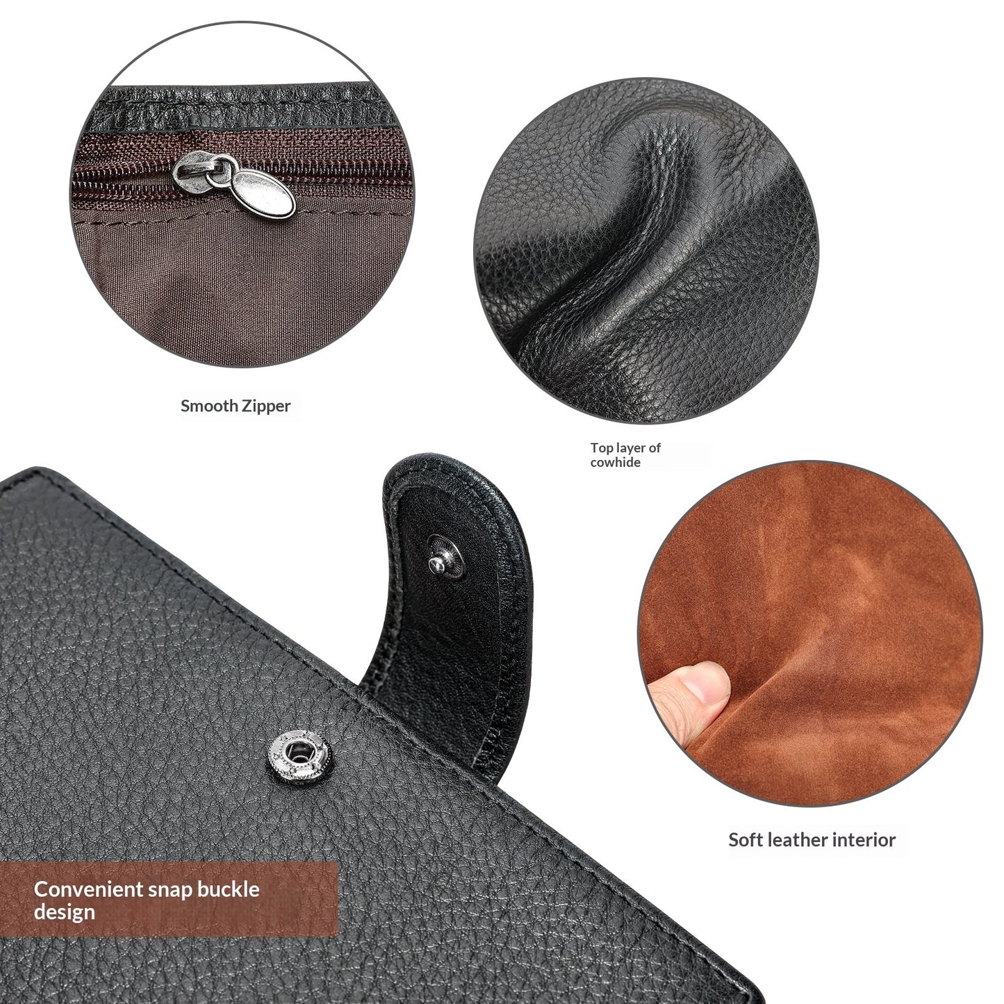 Mens Premium Leather Wallet With A High-end Feel