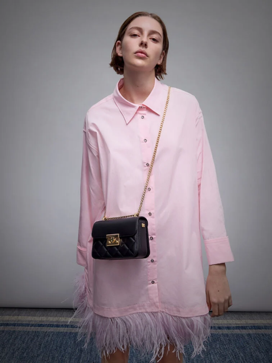 Alva Quilted Chain-Handle Bag