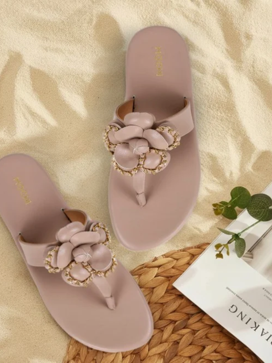 Motchi : Women Rose-gold Casual Slippers